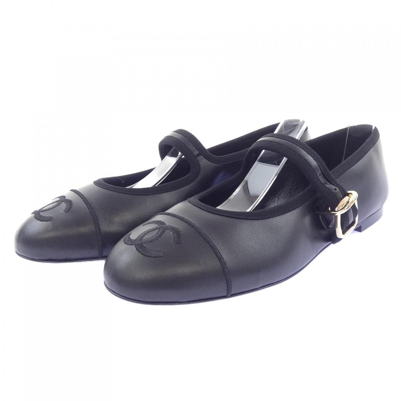 シャネル CHANEL メリージェーン MARY JANES G45503X01000 フラットシューズ
