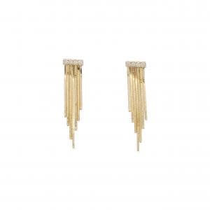 K18YG ダイヤモンド ピアス 0.04CT