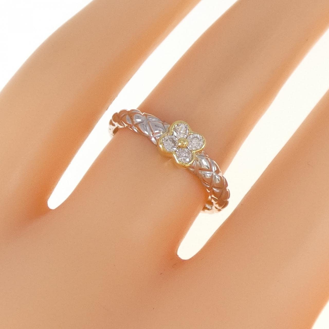コメ兵|K18YG/PT900 ダイヤモンド リング 0.14CT|ジュエリー コメ兵|K18YG/PT900 ダイヤモンド リング 0.14CT|ジュエリー