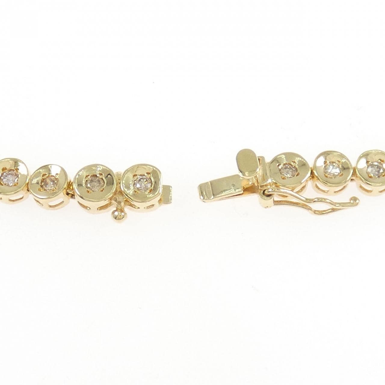 K18YG ダイヤモンド ブレスレット 1.00CT