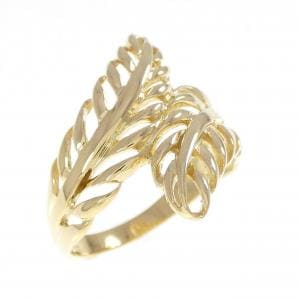 K18YG リーフ リング