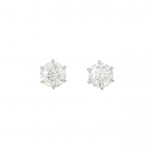 【リメイク】PT/ST ダイヤモンド ピアス 0.511CT 0.541CT D VS2 EXT H&C