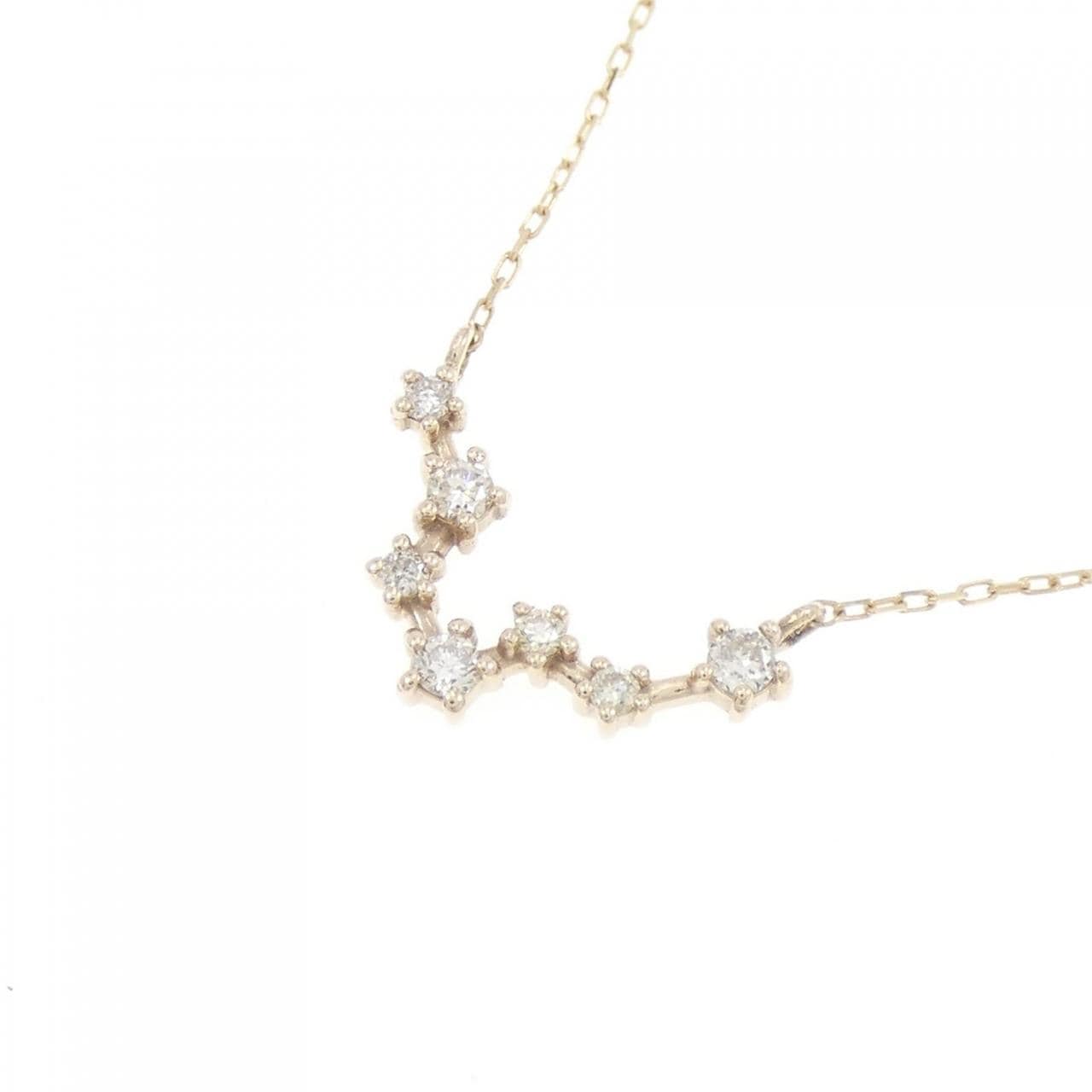 [BRAND NEW] K10YG Pisces Diamond Necklace 0.09CT