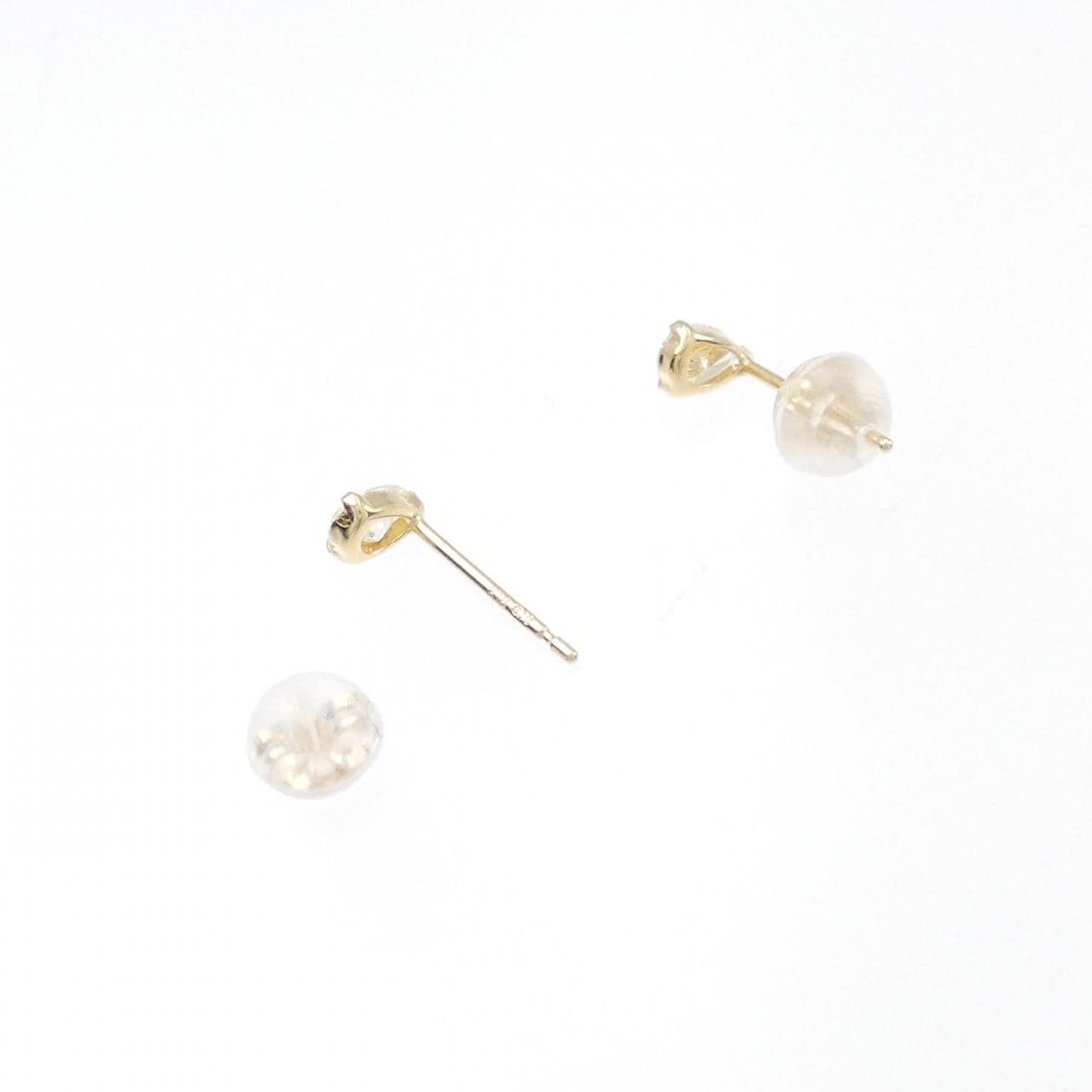 【新品】K18YG ダイヤモンド ピアス 0.32CT