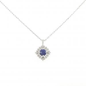 【新品】PT950/PT900 サファイヤ ネックレス 0.18CT