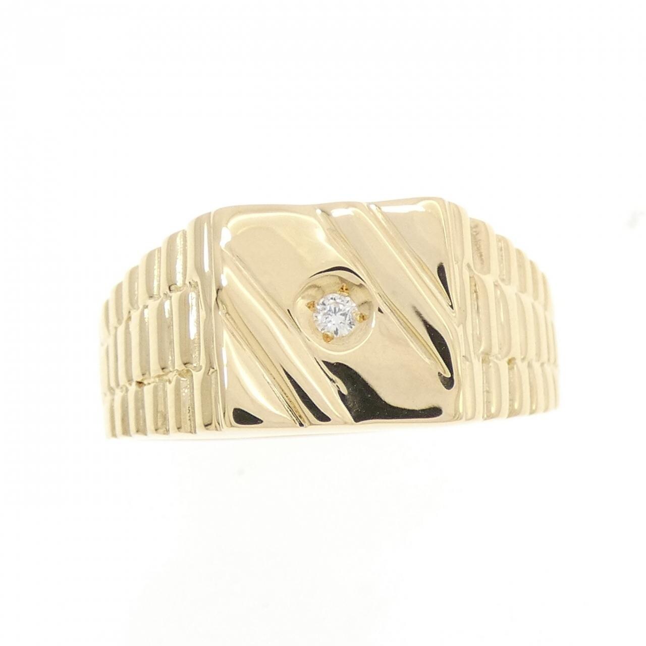 【新品】K18YG ダイヤモンド リング 0.03CT