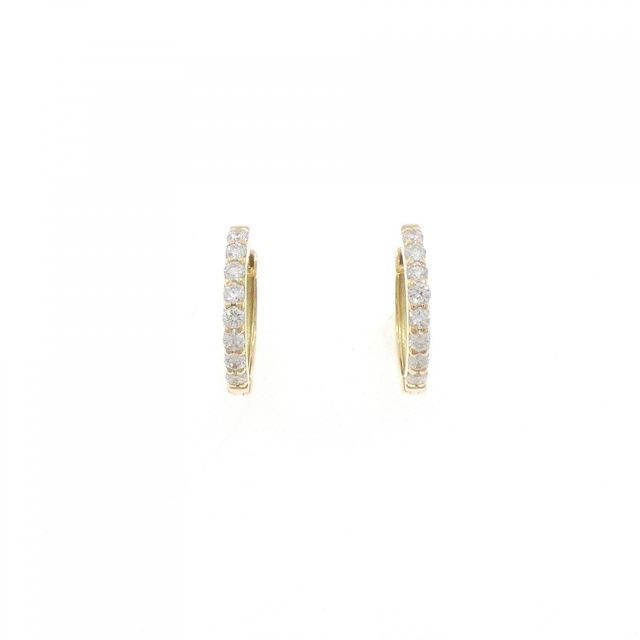[再加工款] K18YG鑽石耳環0.20CT