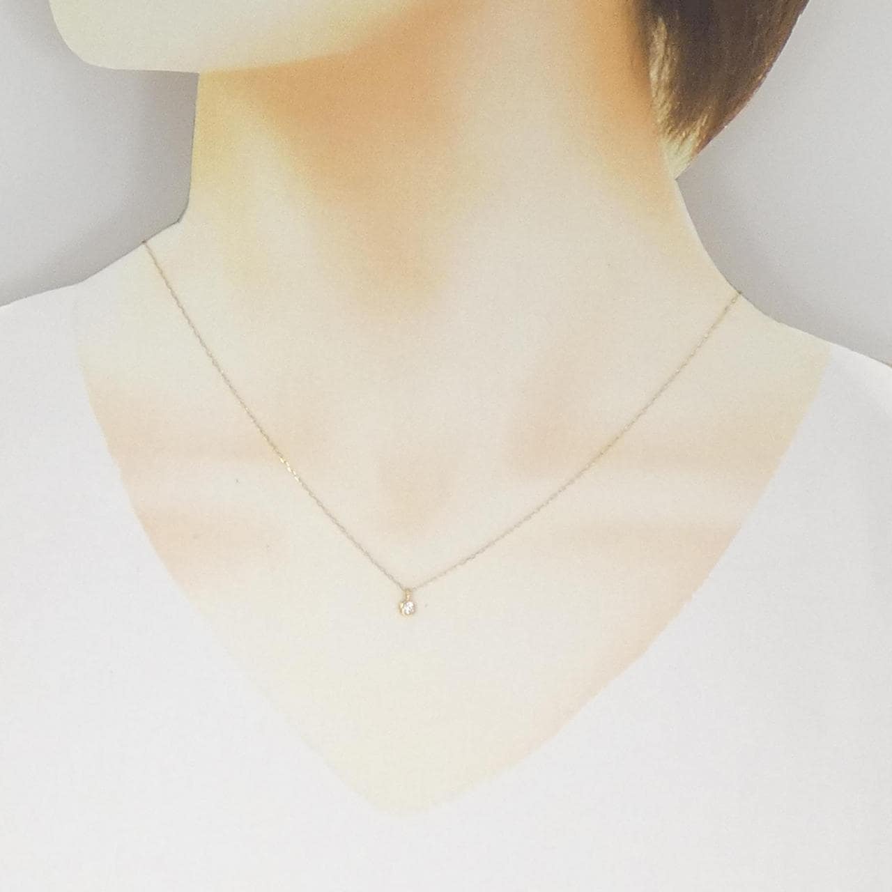 K18YG ダイヤモンド ネックレス 0.05CT