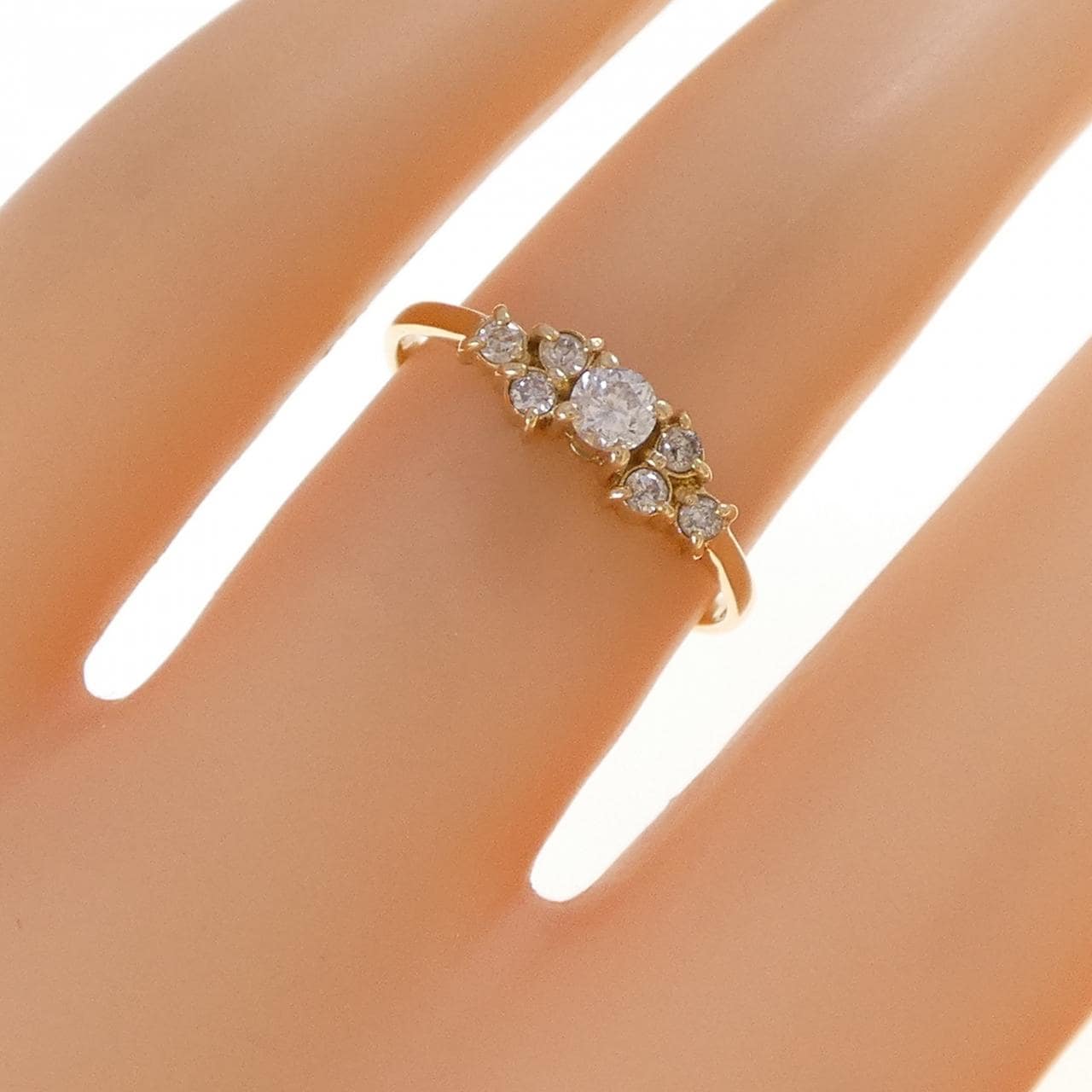 K18YG ダイヤモンド リング 0.20CT