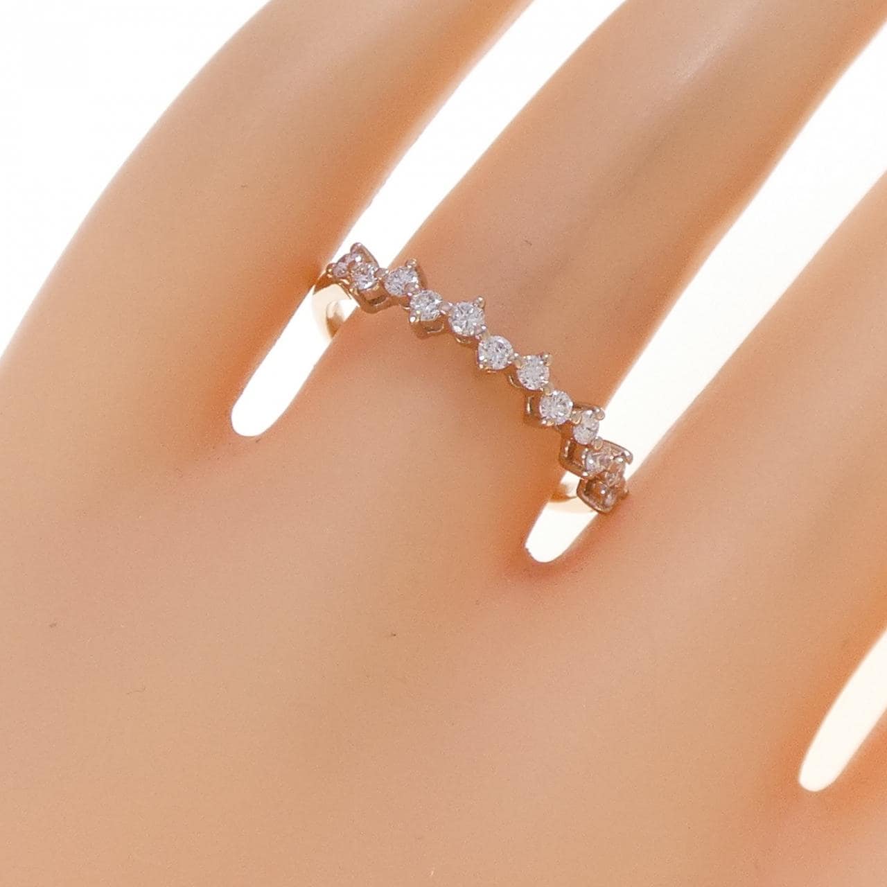 K18PG ダイヤモンド リング 0.30CT