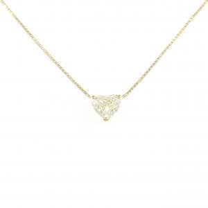 K18YG ダイヤモンド ネックレス 1.008CT VLY SI1 ハートシェイプ