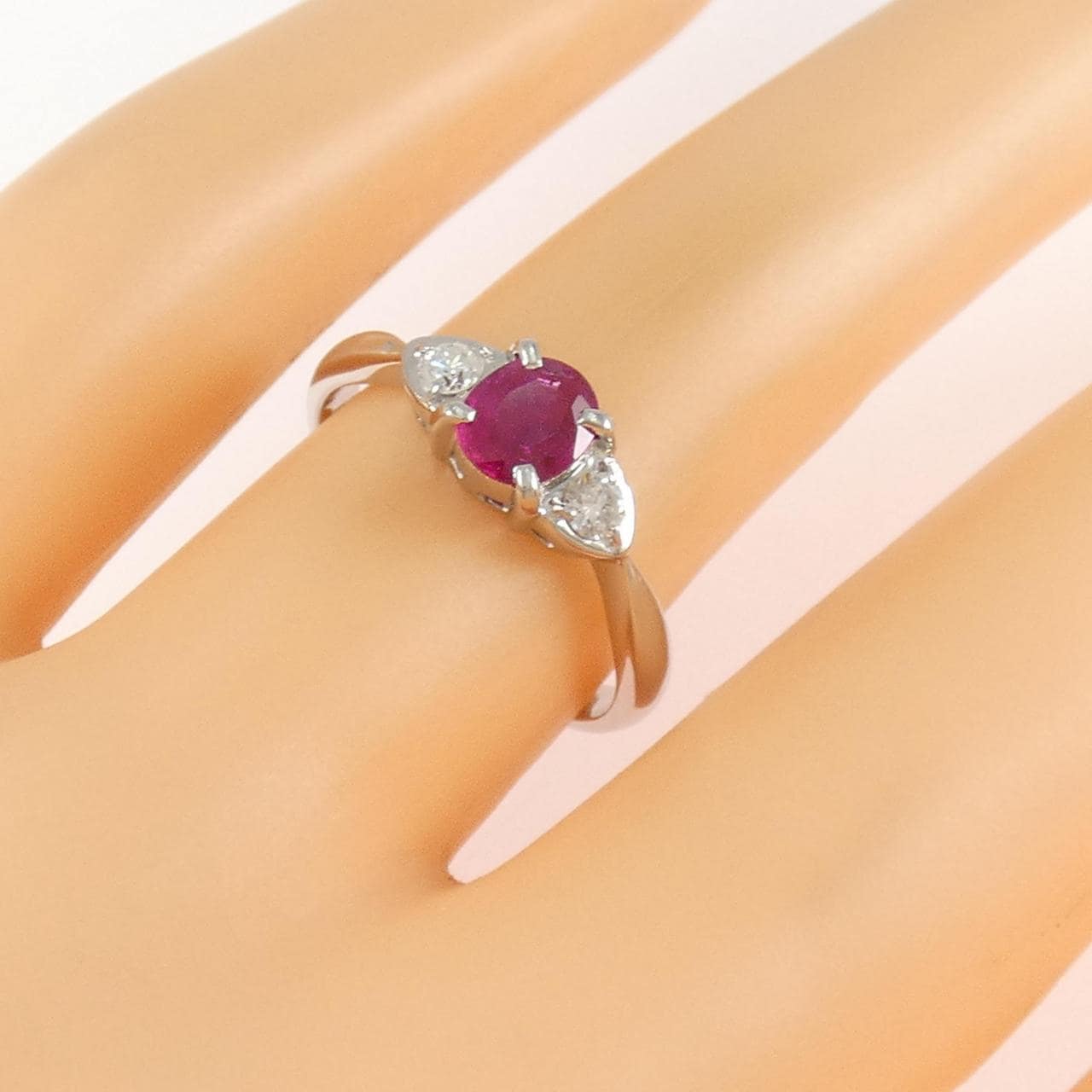 PT900 ルビー リング 0.47CT