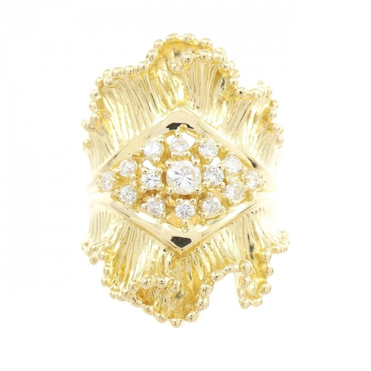 K18YG ダイヤモンド リング 0.363CT