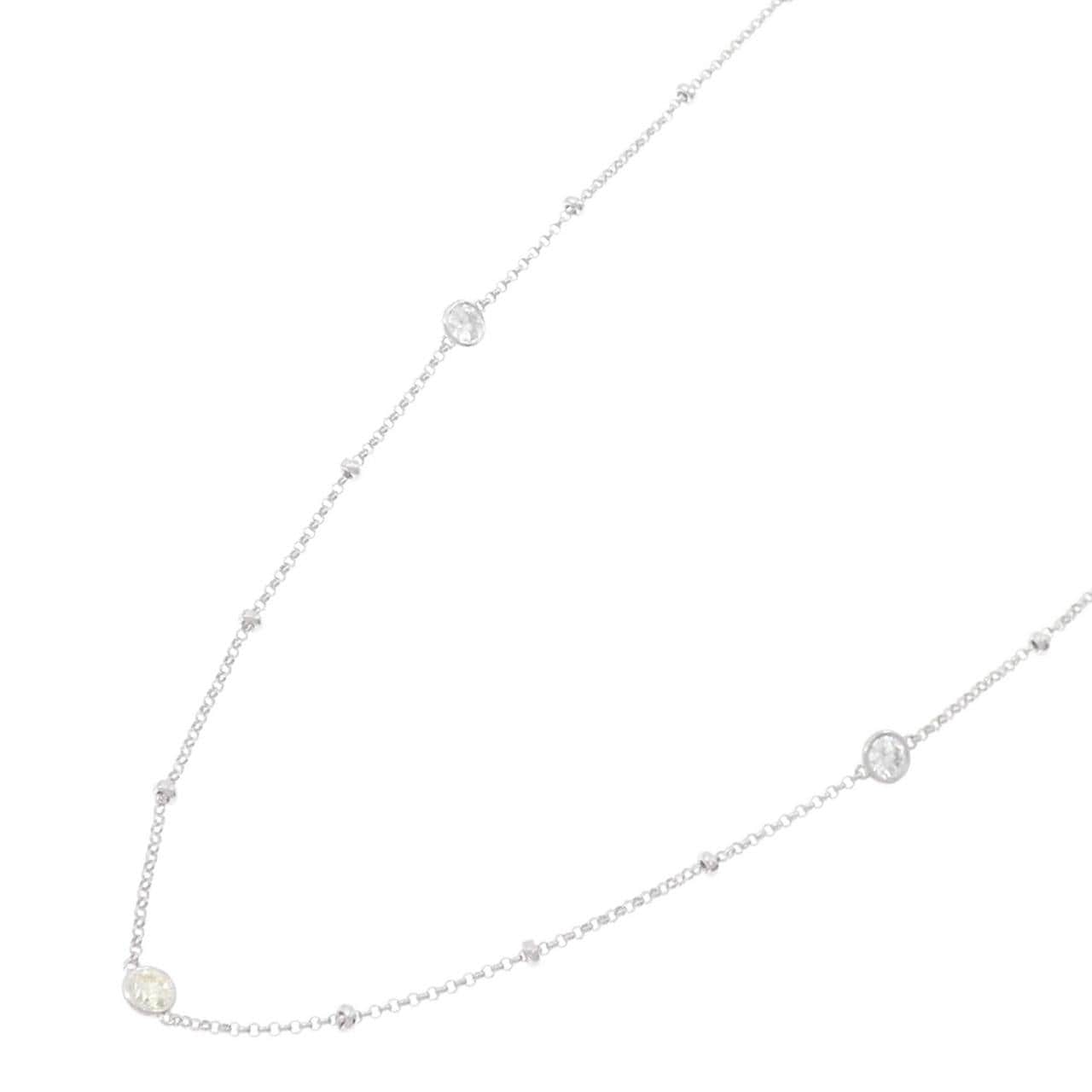 750WG ダイヤモンド ネックレス 1.13CT