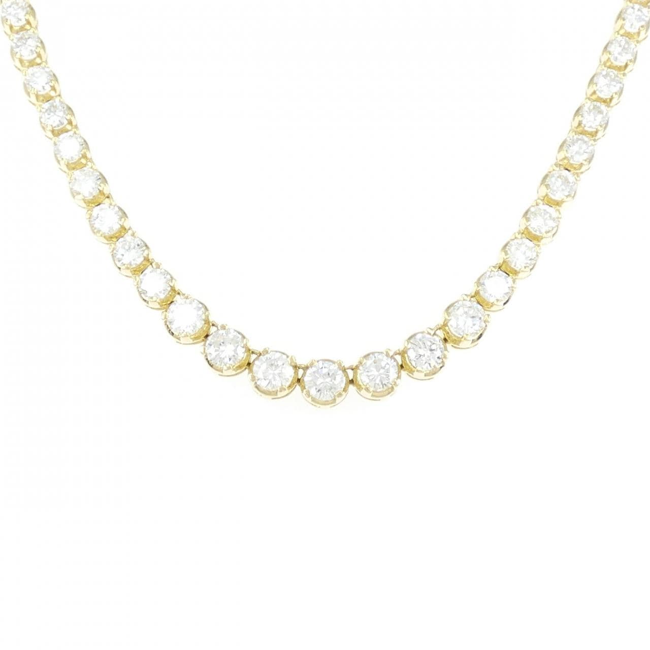 750YG Diamond Necklace 10.06CT