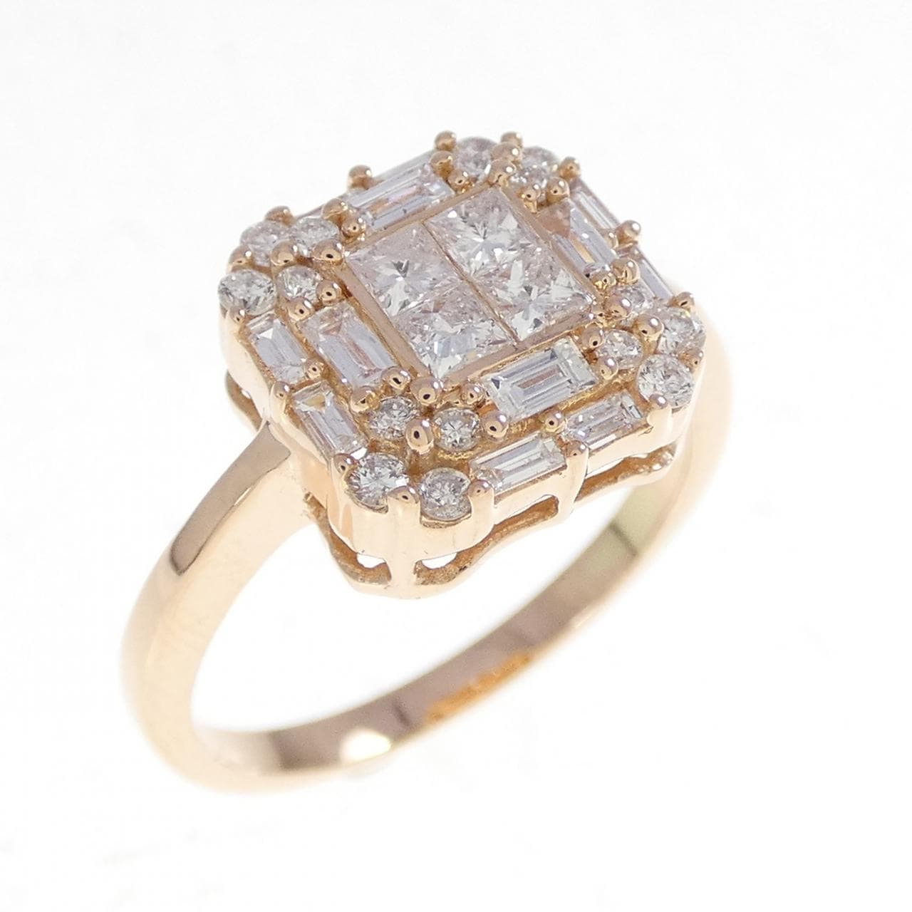 K18PG ダイヤモンド リング 0.65CT