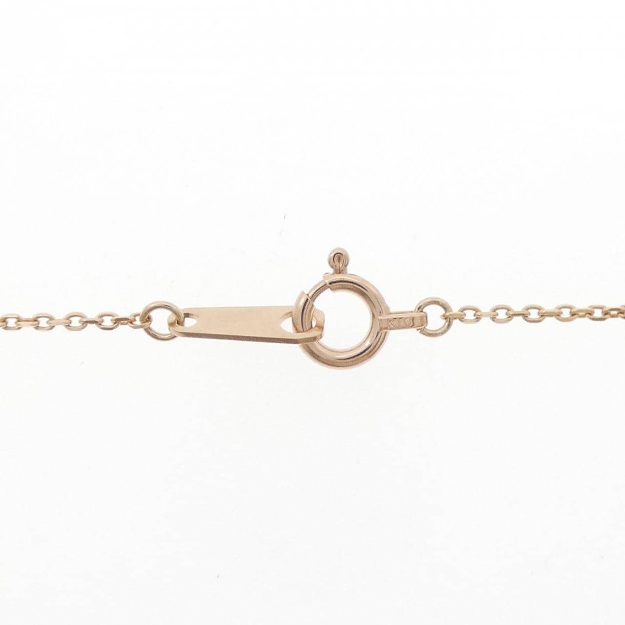 K10PG ハート ダイヤモンド ネックレス 0.15CT