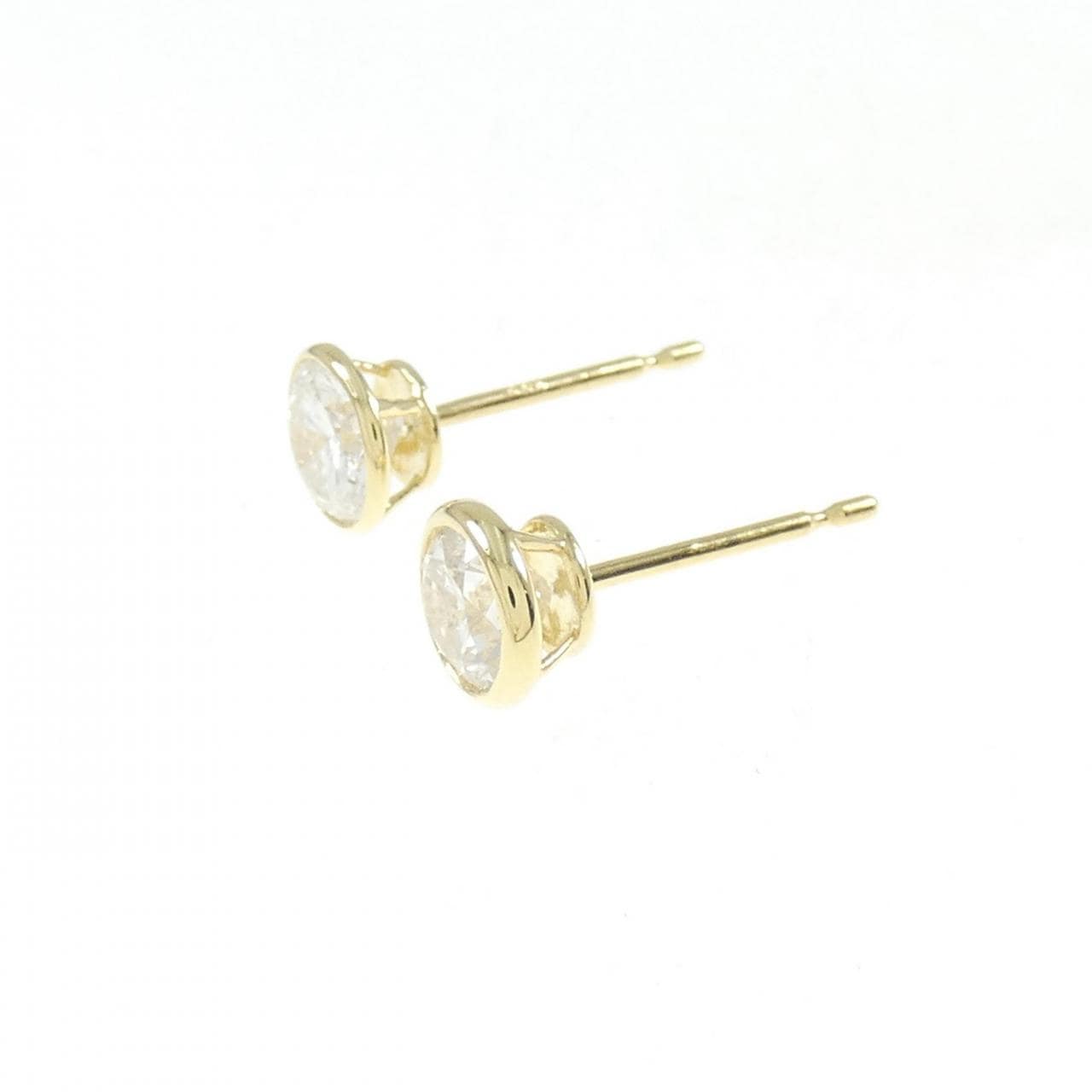 [Remake] K18YG/ST Diamond Earrings 0.528CT 0.581CT I I1 Good