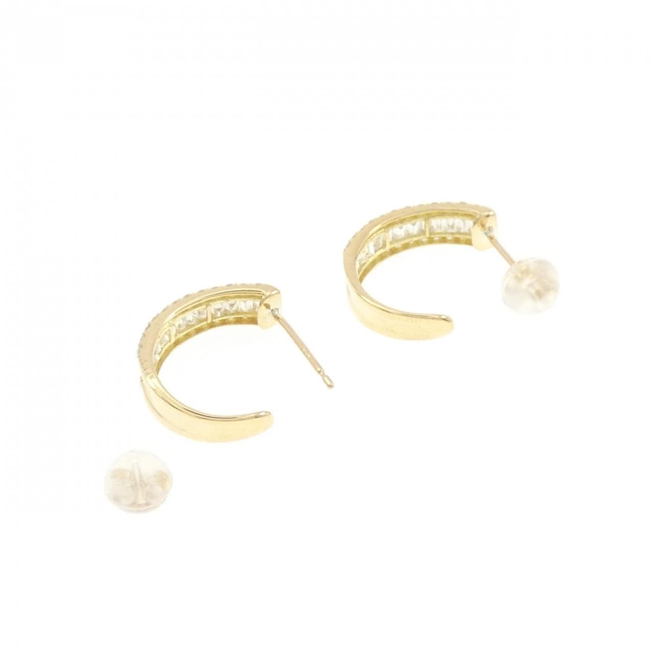 [新品] K18YG钻石耳环 0.70CT