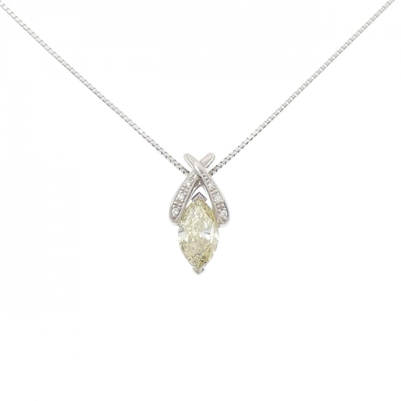 PT900/PT850 ダイヤモンド ネックレス 1.034CT