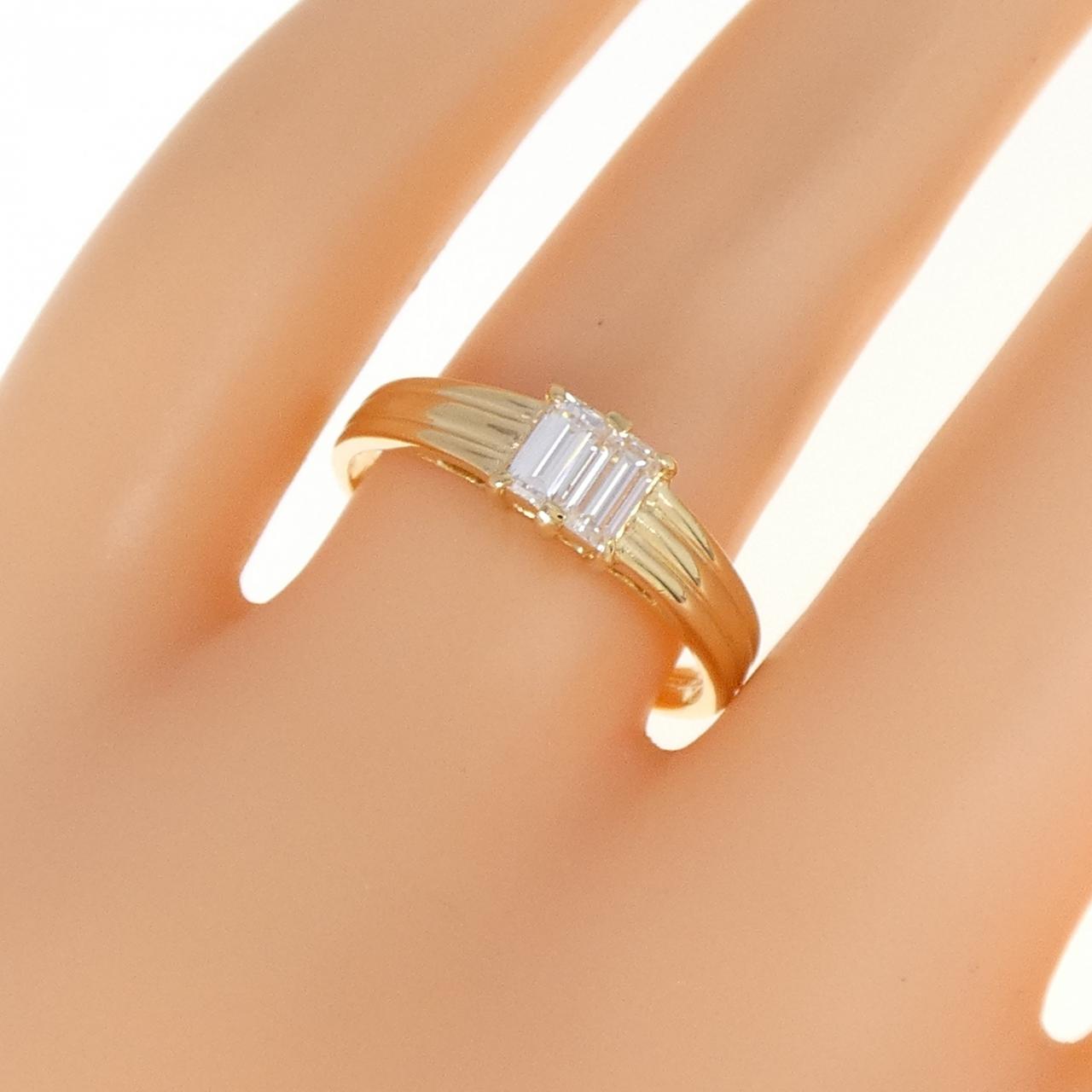 750YG ダイヤモンド リング 0.40CT