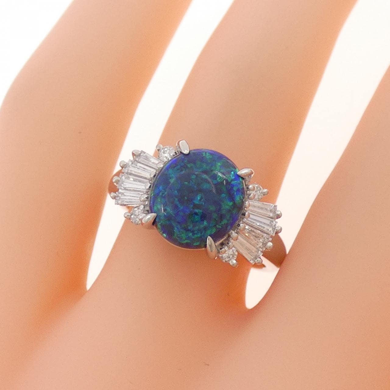 タサキ ブラックオパール リング 2.25CT