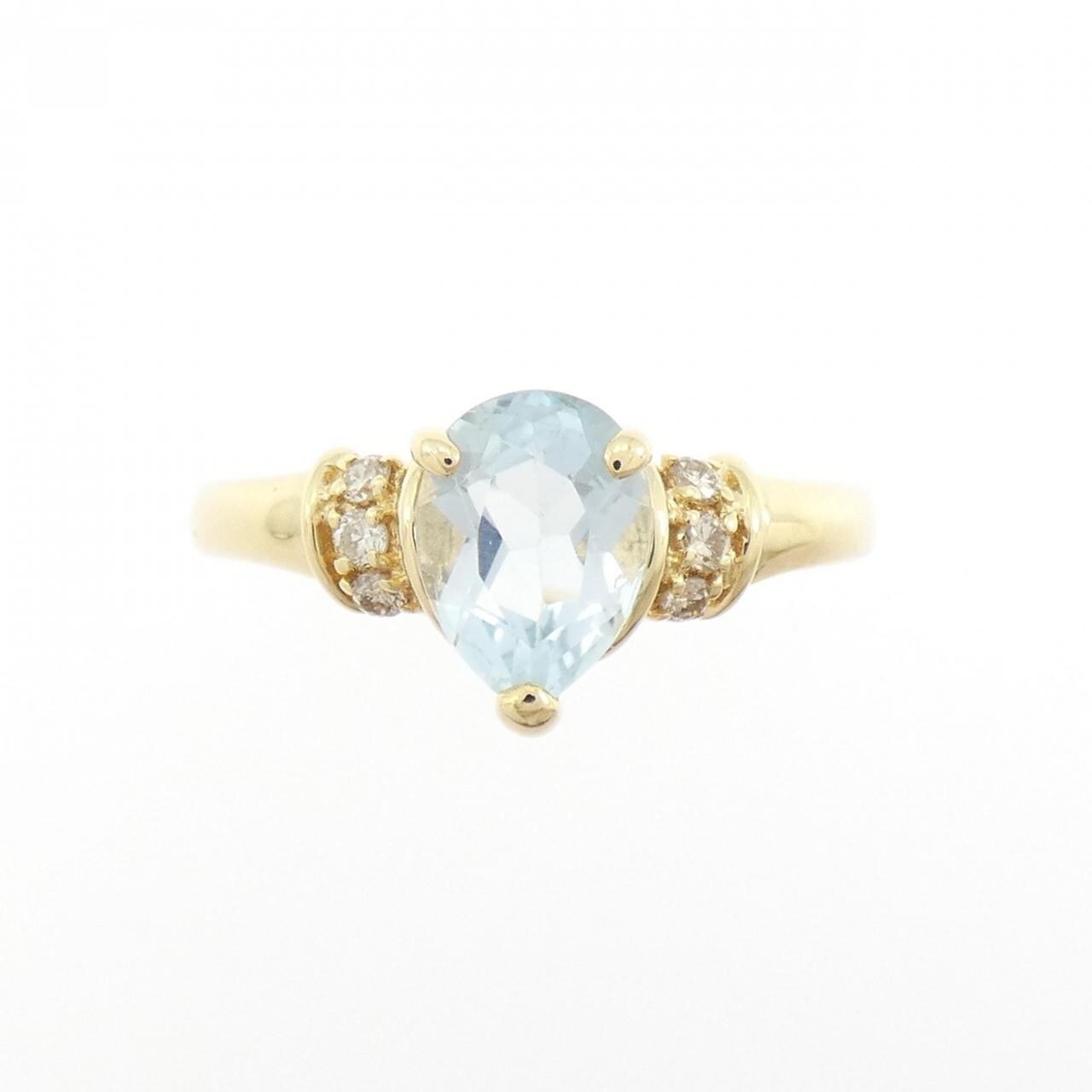 K18YG ブルートパーズ リング