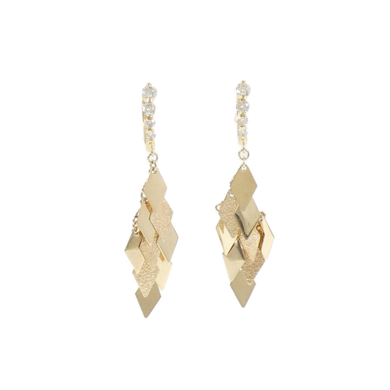 K18YG/K10YG ダイヤモンド ピアス 0.50CT