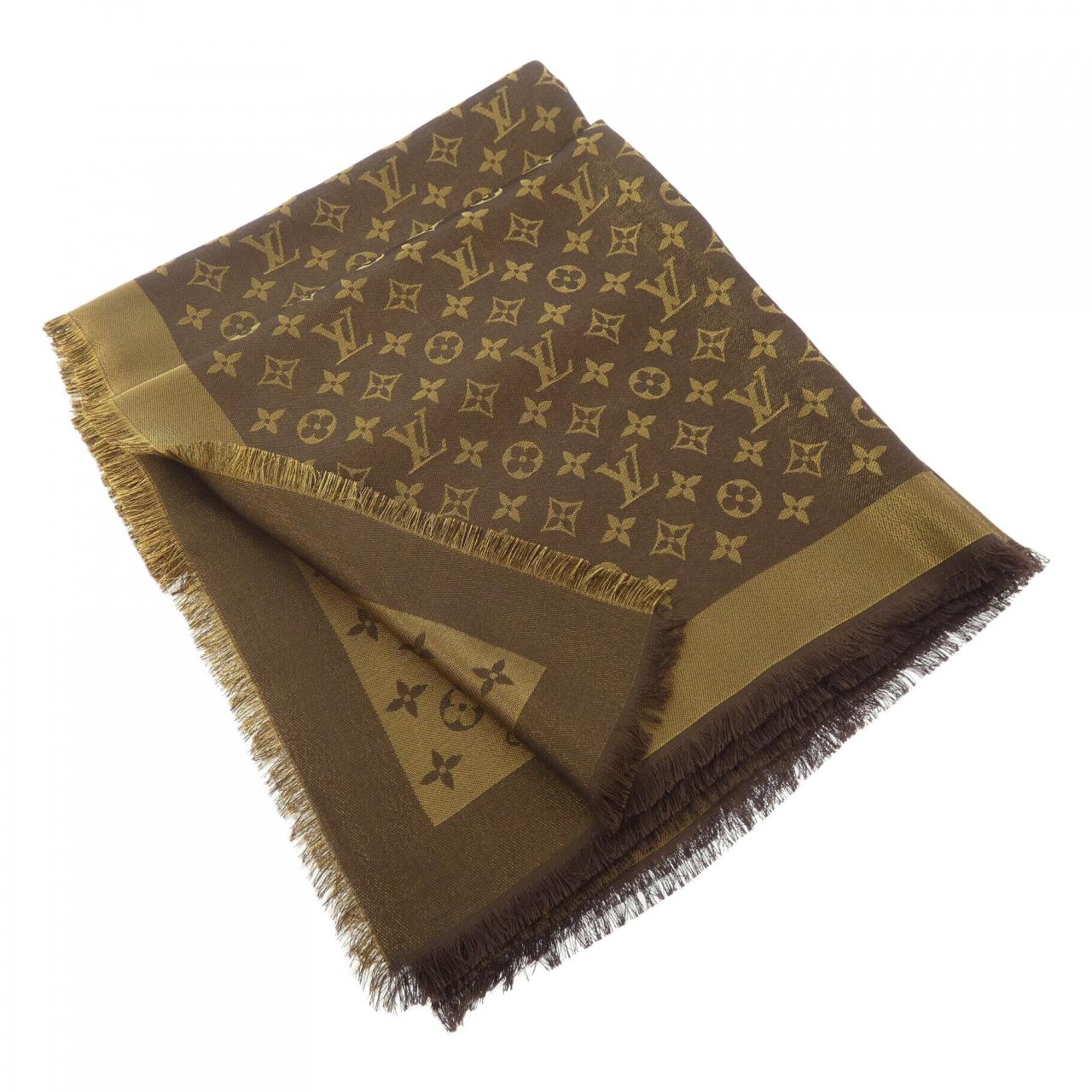 ルイヴィトン LOUIS VUITTON モノグラム シャイン M75122 ショール