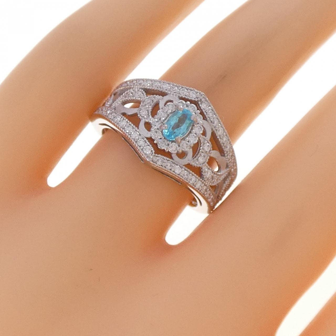 PT900 パライバトルマリン リング 0.22CT