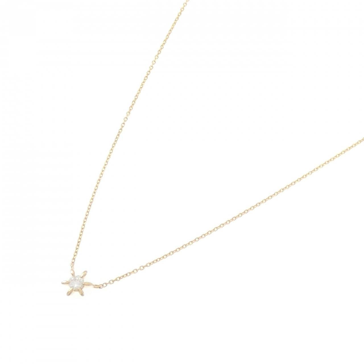 K18YG ダイヤモンド ネックレス 0.14CT