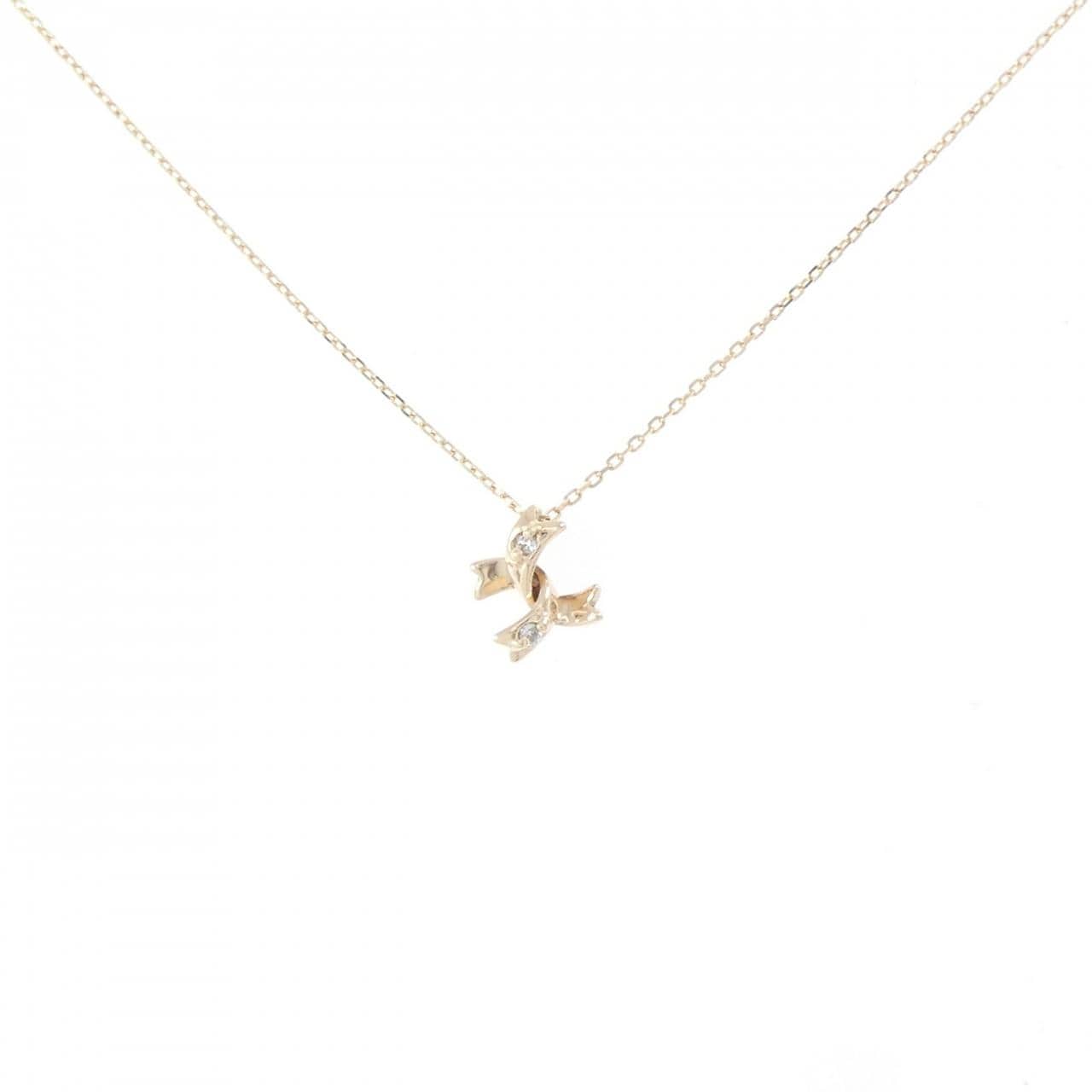 K10YG ダイヤモンド ネックレス 0.01CT