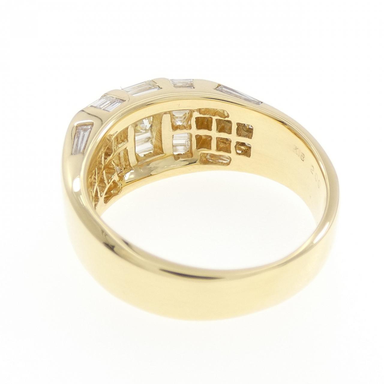 K18YG ダイヤモンド リング 2.00CT