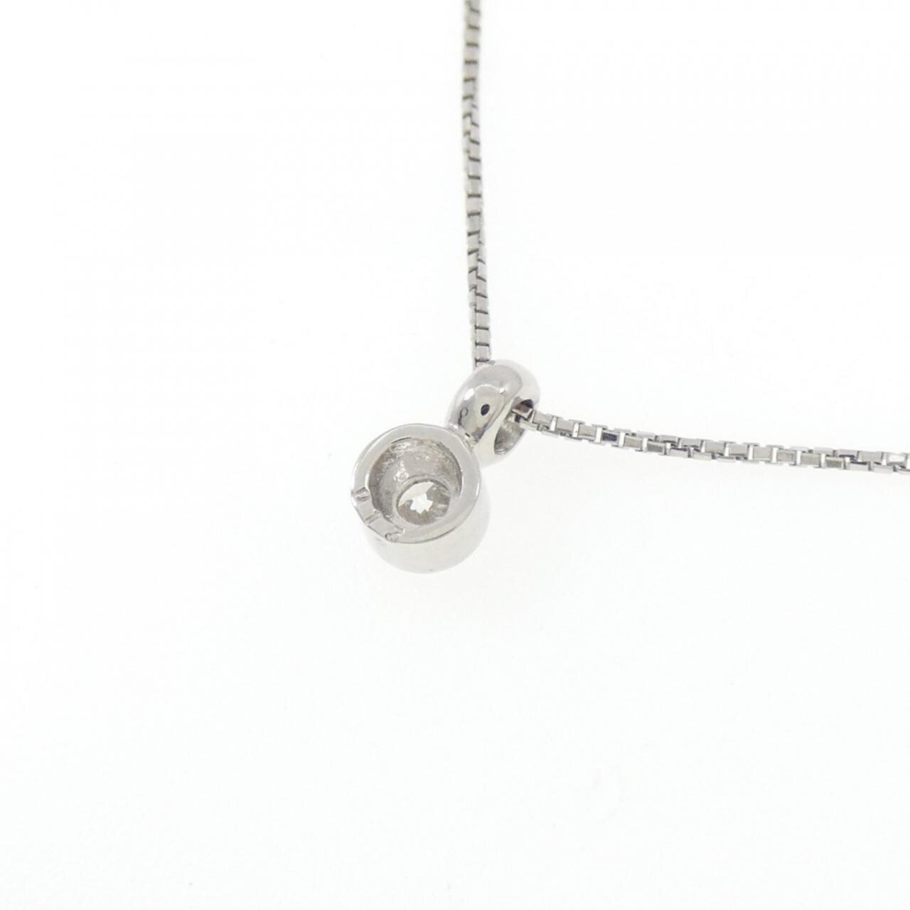 PT ソリティア ダイヤモンド ネックレス 0.13CT