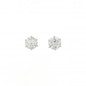 【リメイク】PT/ST ダイヤモンド ピアス 0.352CT 0.363CT H I1 VG-GOOD