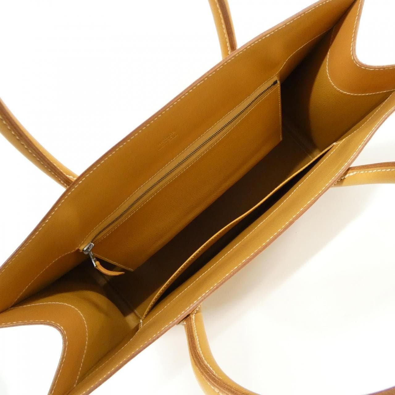 【ヴィンテージ】エルメス ホワイト バス GM バッグ