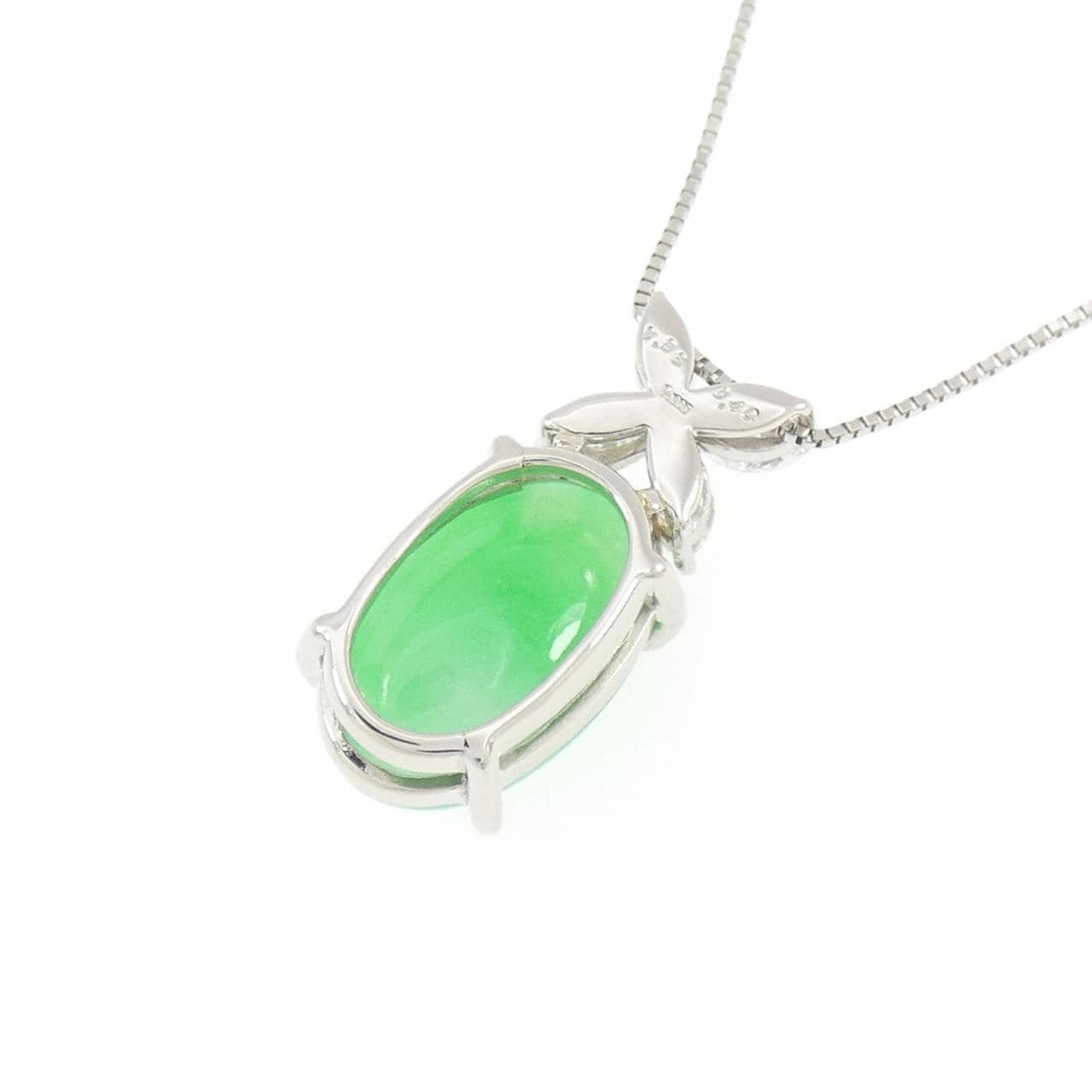 PT900/PT850 ヒスイ ネックレス 6.86CT