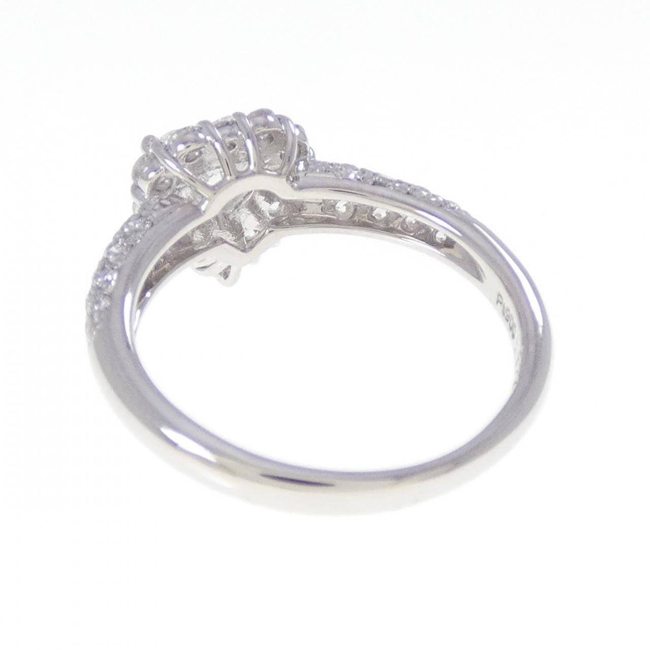 PT900 ダイヤモンド リング 0.622CT G SI1 ハートシェイプ