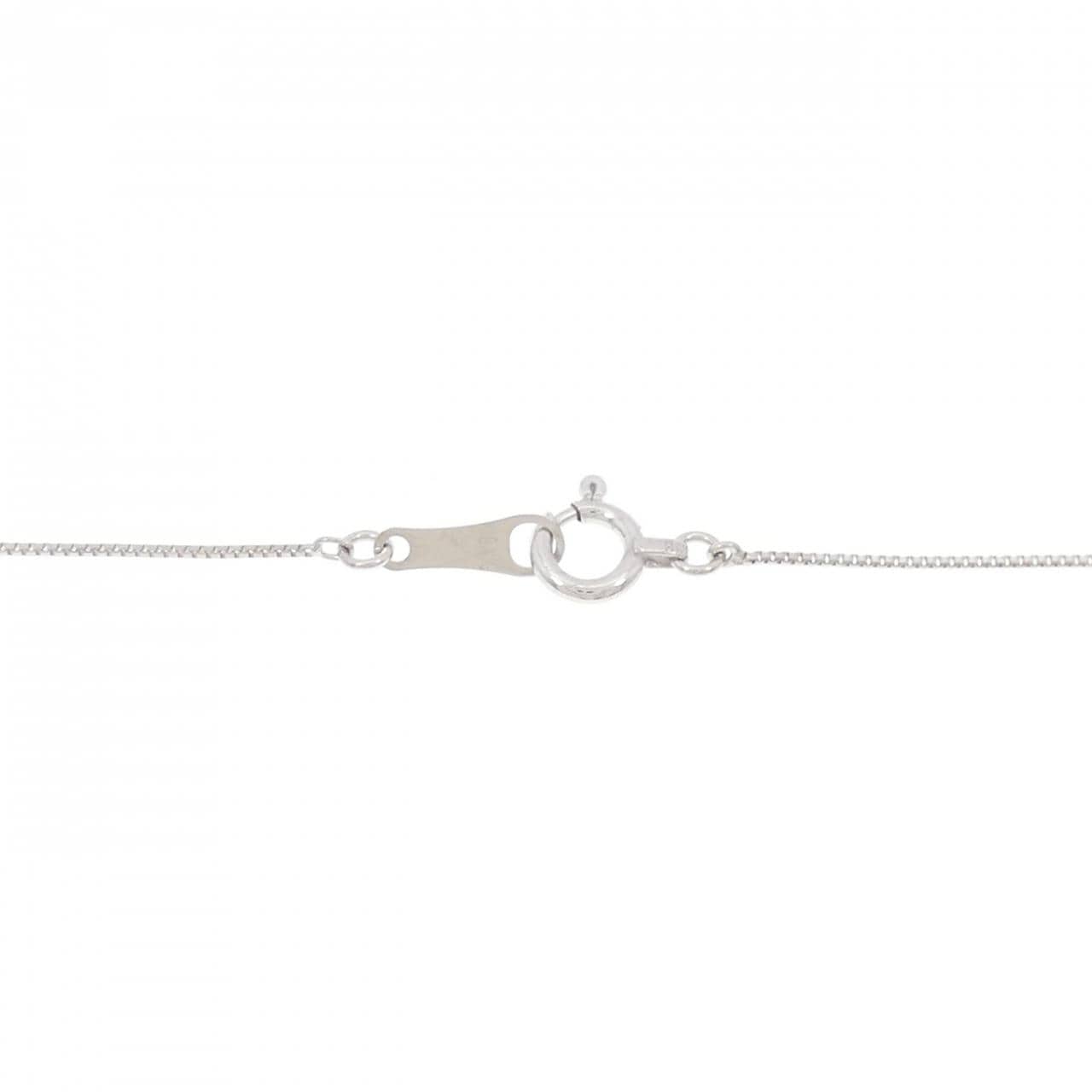 K18WG ハート ルビー ネックレス 0.30CT