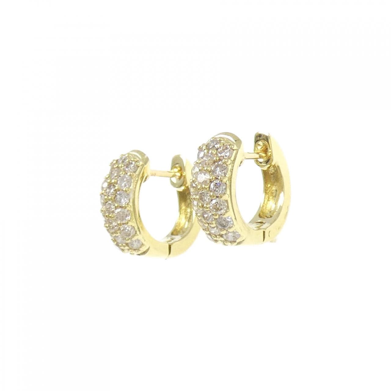 K18YG ダイヤモンド ピアス 0.60CT