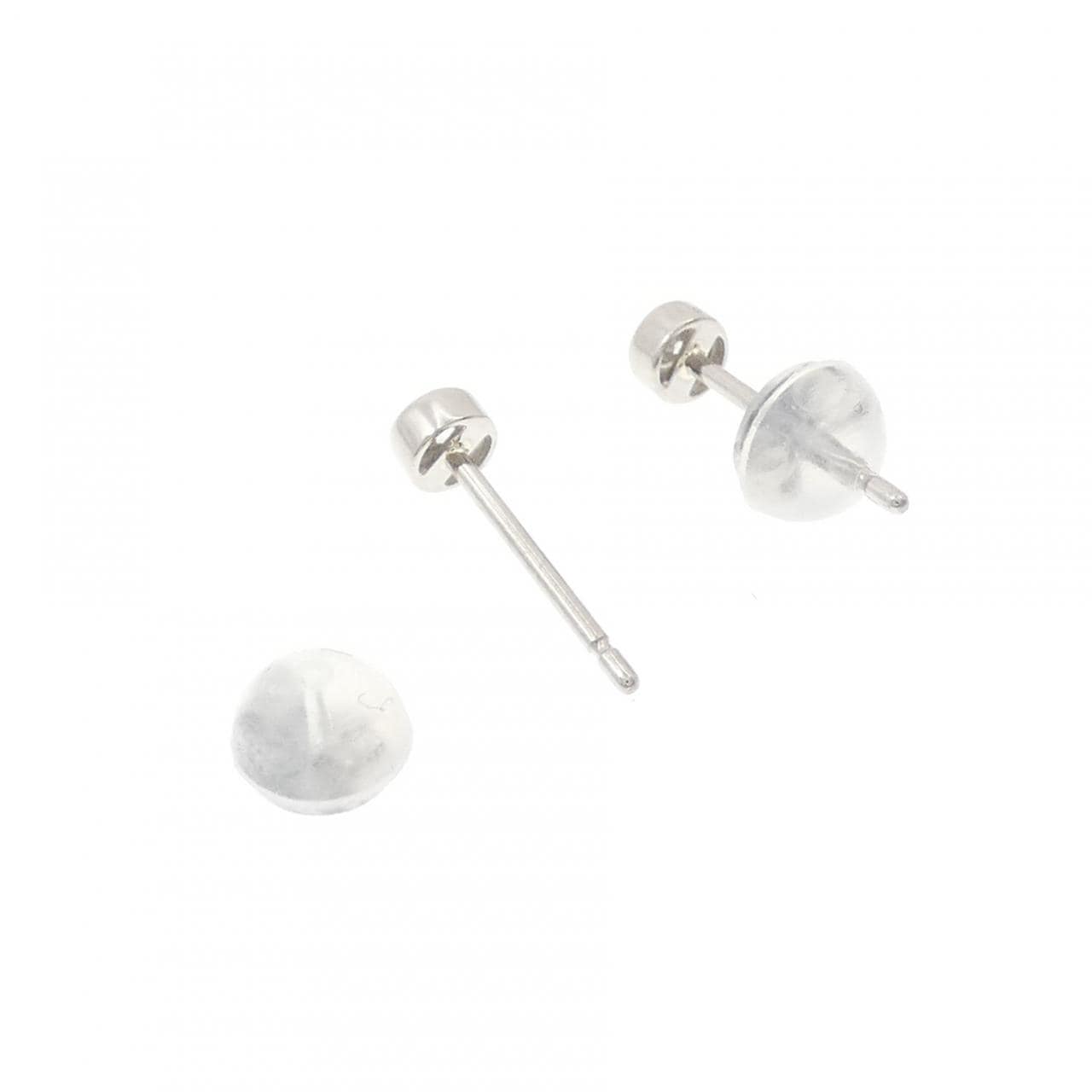 PT950/PT900 ソリティア ダイヤモンド ピアス 0.10CT