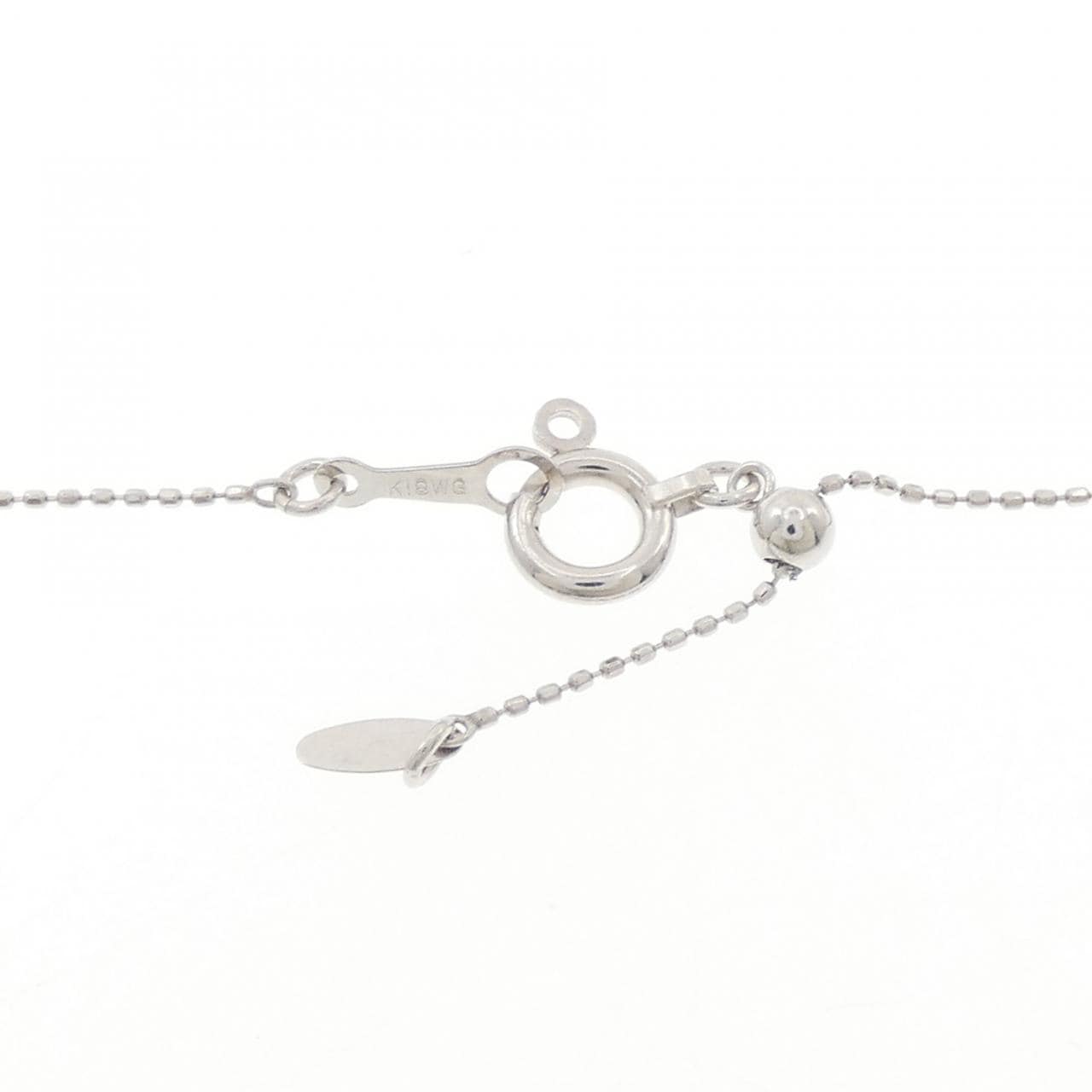 K18WG ソリティア ダイヤモンド ネックレス 0.20CT