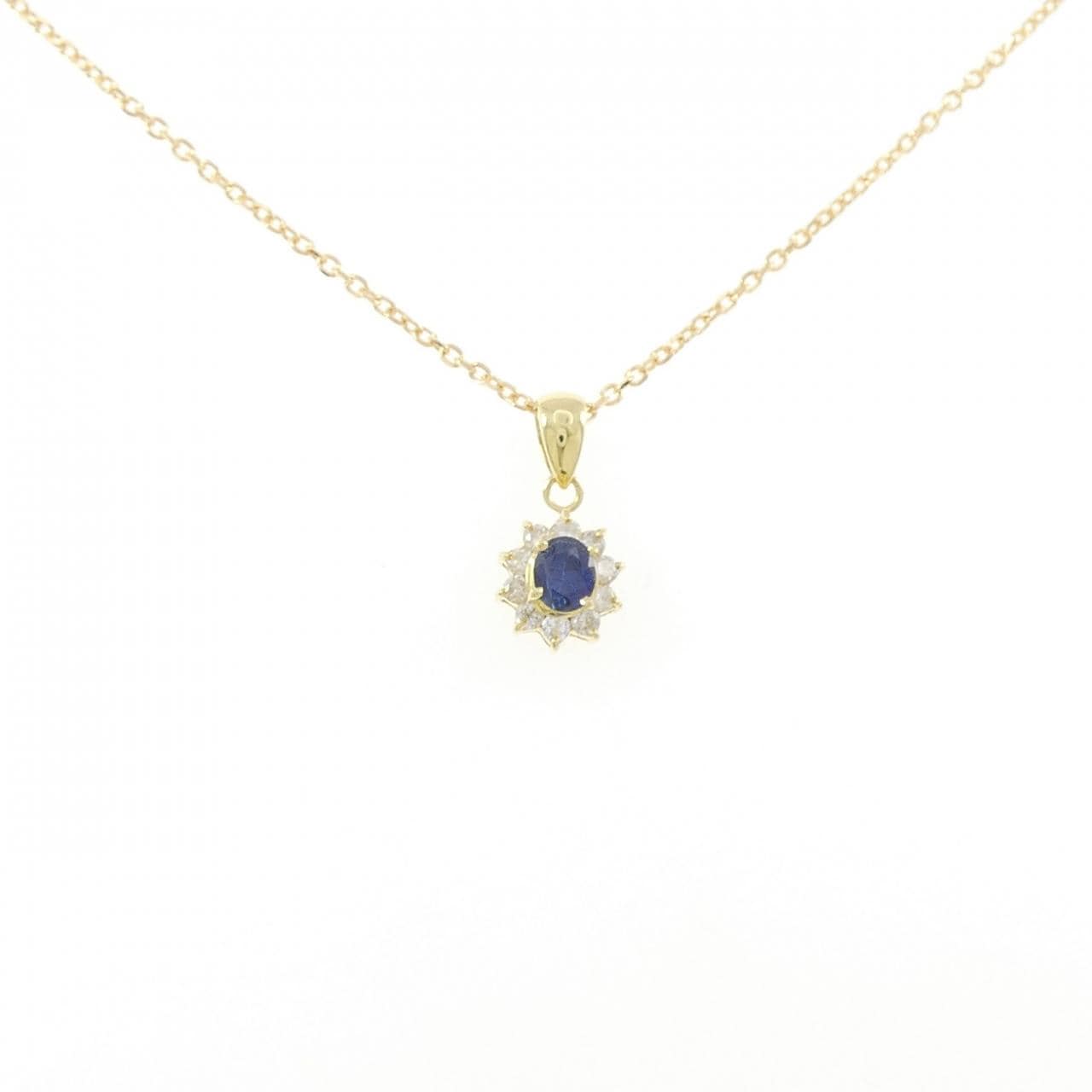 K18YG サファイヤ ネックレス 0.20CT