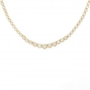 K18YG ダイヤモンド ネックレス 5.02CT