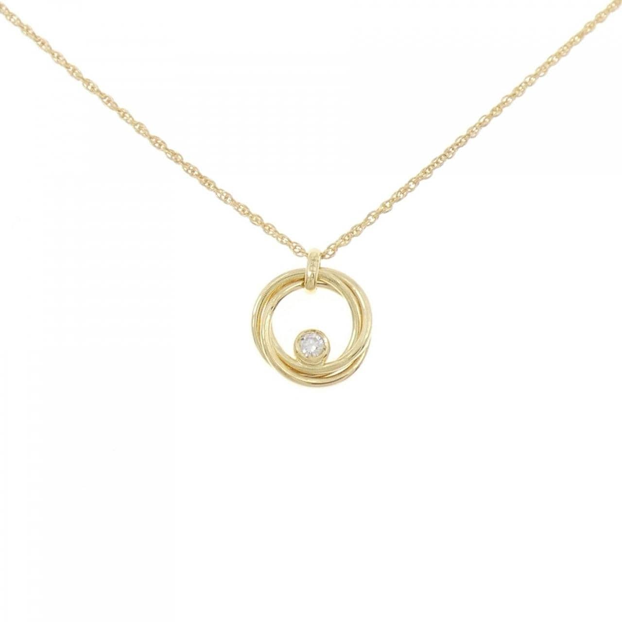 K18YG ダイヤモンド ネックレス 0.05CT