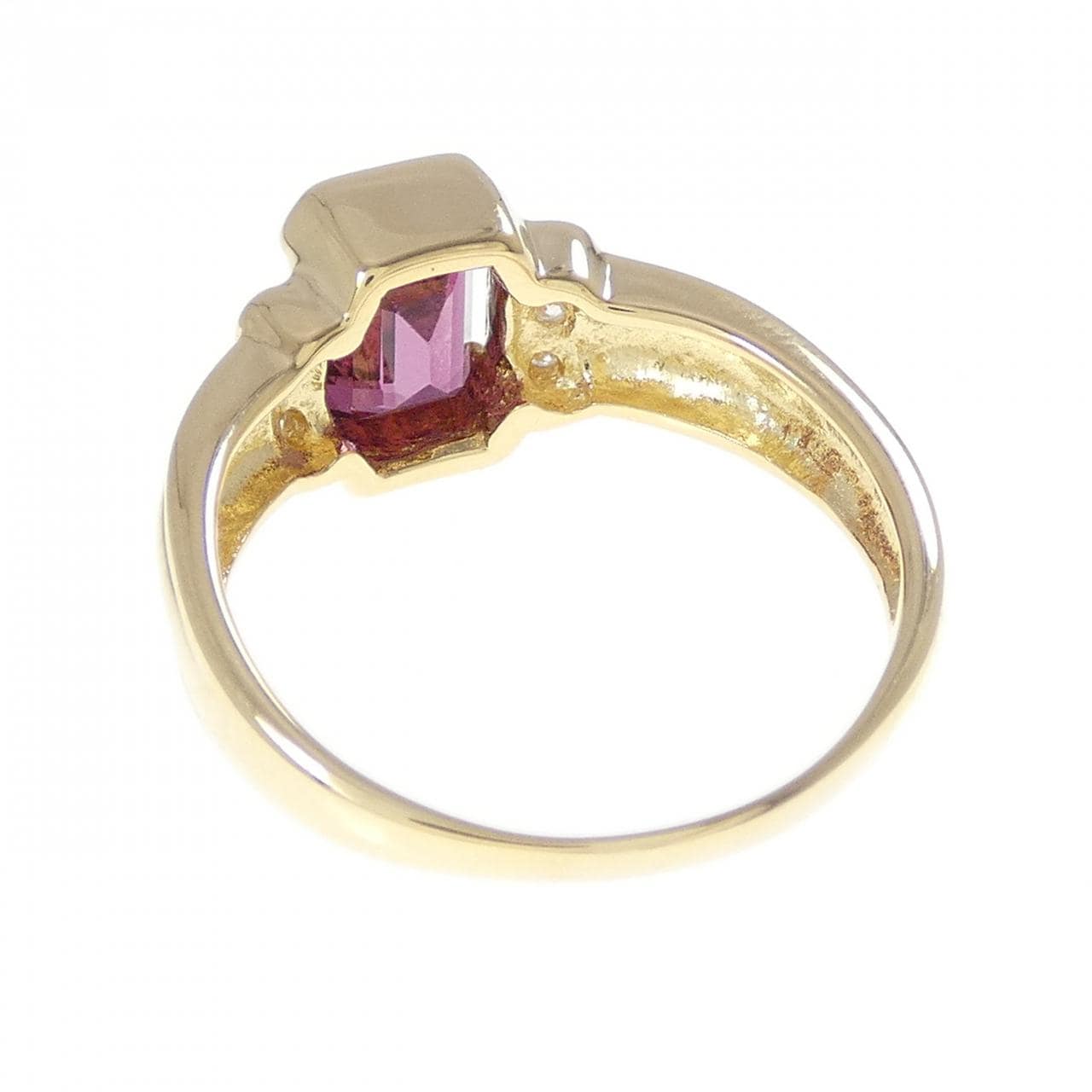 K18YG ガーネット リング 1.31CT