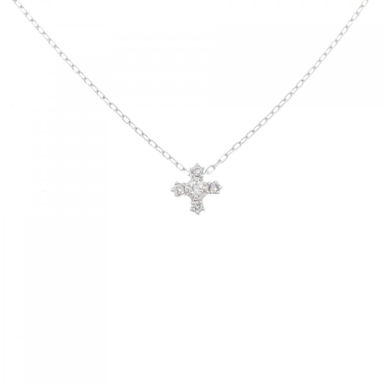 K10WG ダイヤモンド ネックレス 0.09CT