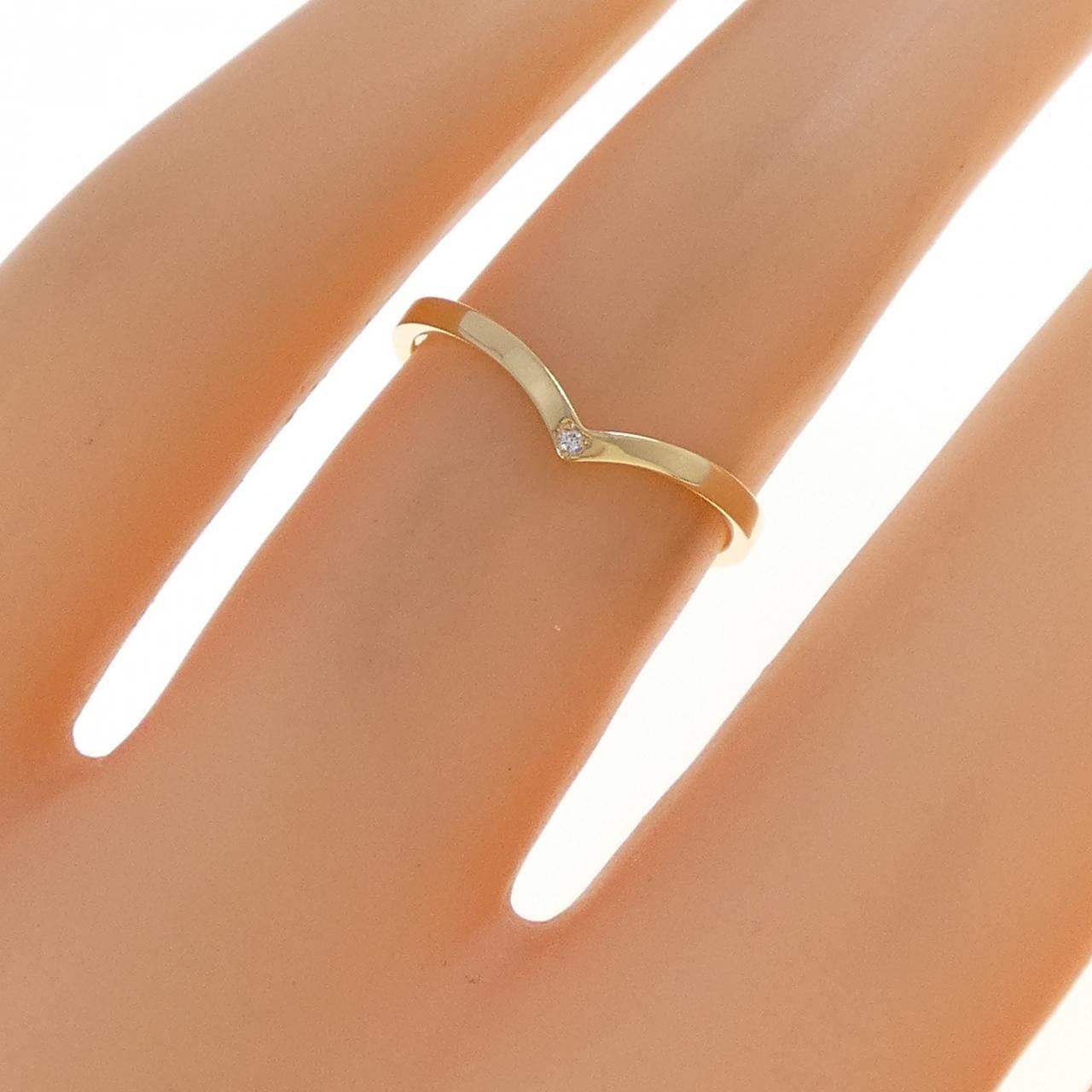 K18YG ダイヤモンド リング 0.01CT