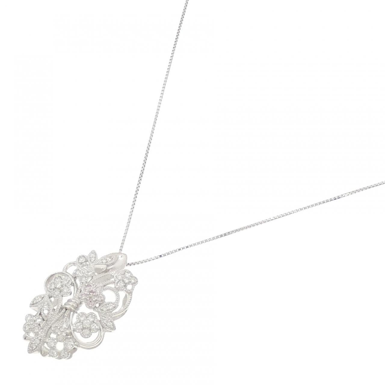 PT900/PT850 ダイヤモンド ネックレス 0.65CT