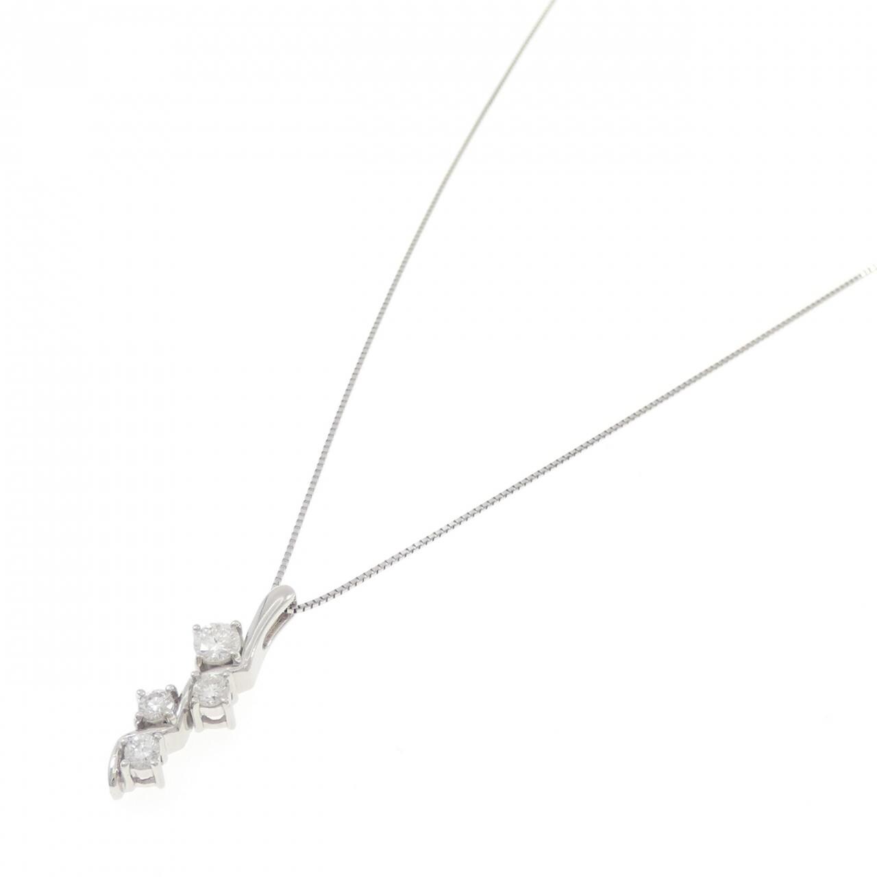 PT900/PT850 ダイヤモンド ネックレス 0.53CT